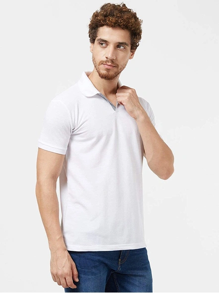 AMENDUS  Polo Neck Tshirt WHITE-WHITE-6