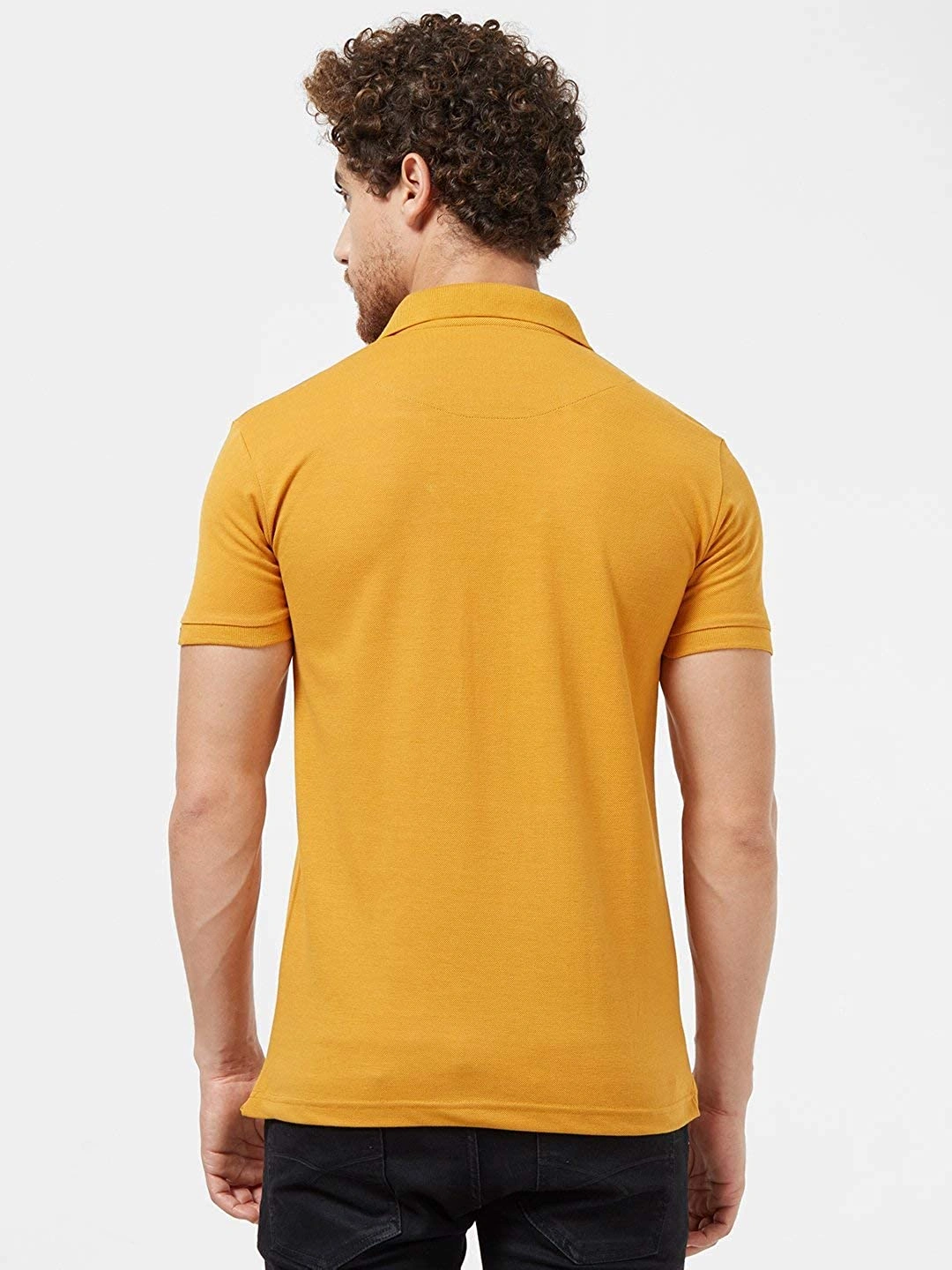 AMENDUS  Polo Neck Tshirt  MUSTED-L-2