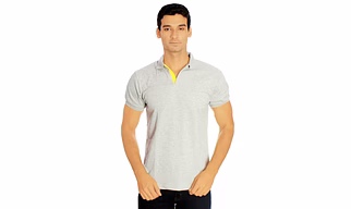 AMENDUS  Polo Neck Tshirt GREY MEL