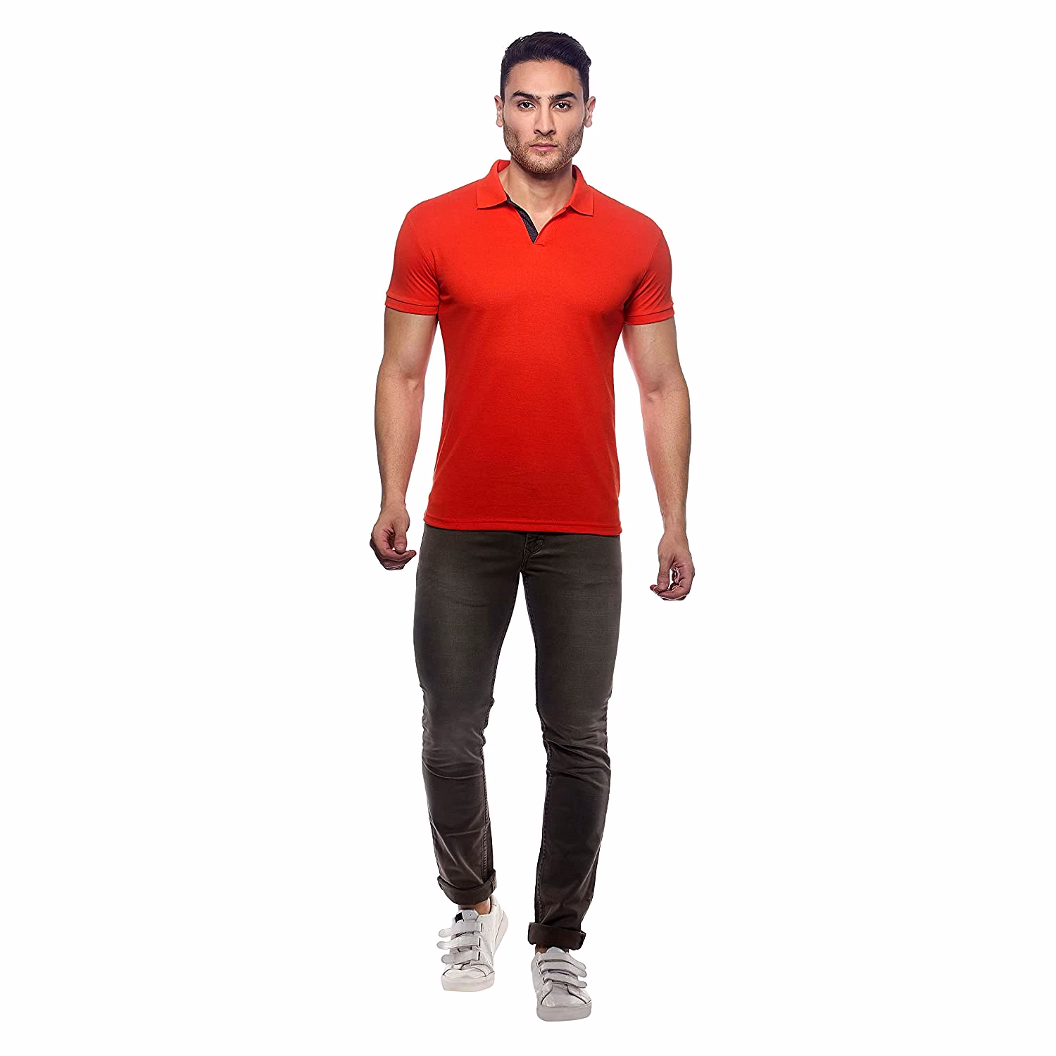 AMENDUS  Polo Neck Tshirt N.ORANGE image 4