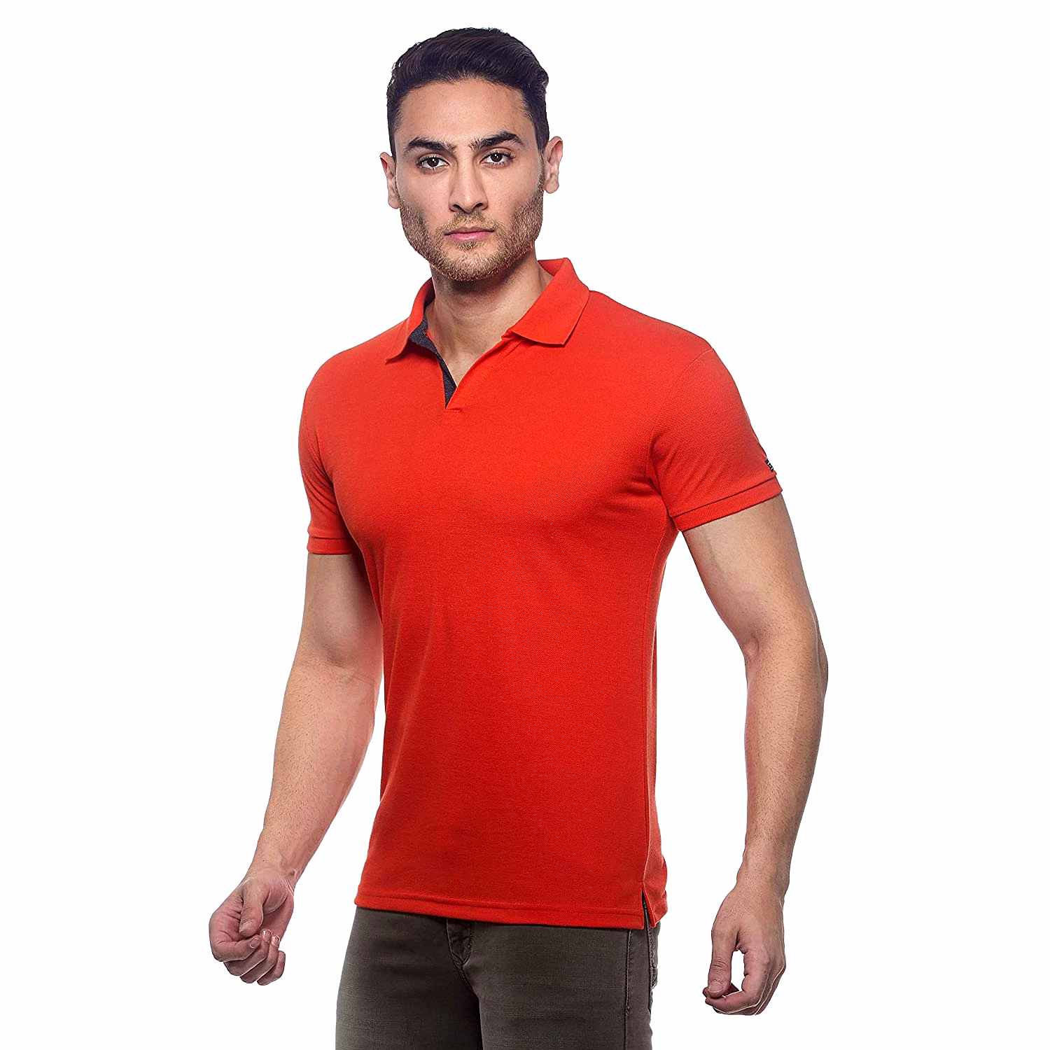 AMENDUS  Polo Neck Tshirt N.ORANGE image 1