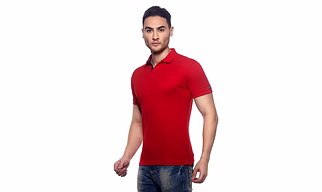 AMENDUS  Polo Neck Tshirt RED