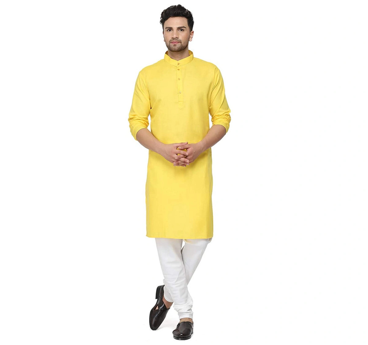 buy Men's Yellow Kurta Pajama set at lowest price | Raj cloth center