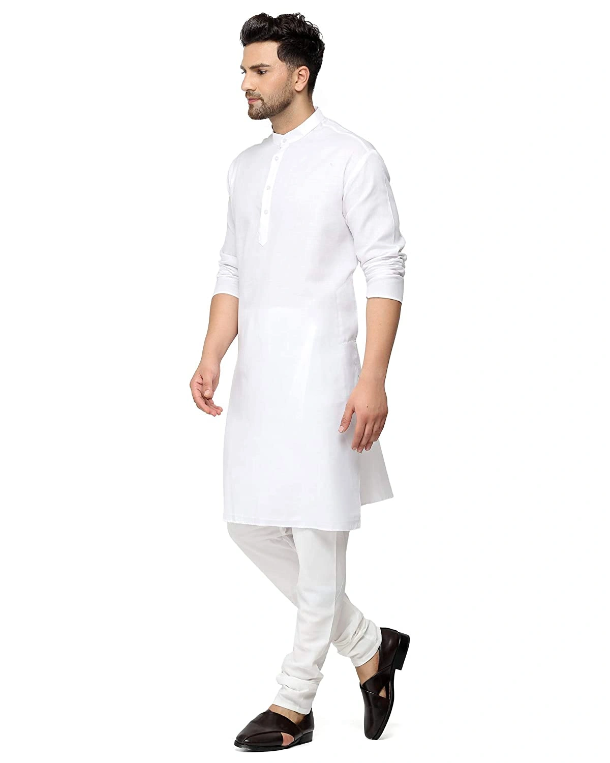 Benzer white cotton silk kurta sets|ME-KC-076 – Benzerworld
