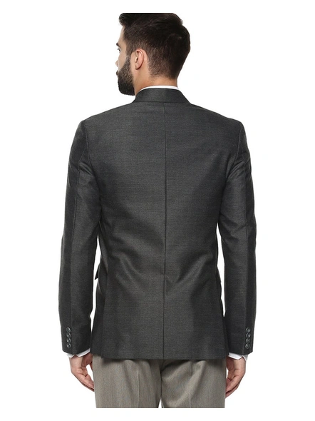 Slim Fit Single-Breasted Blazer with Notched Lapel