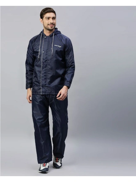 Zeel Go Trekking Rainwear Jacket-NAVY BLUE-XXL-1