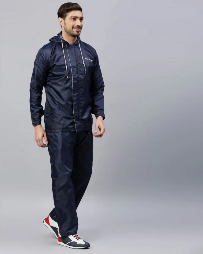 Zeel Go Trekking Rainwear Jacket-NAVY BLUE-L-1