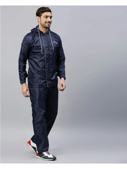 Zeel Go Trekking Rainwear Jacket-NAVY BLUE-XXL-2