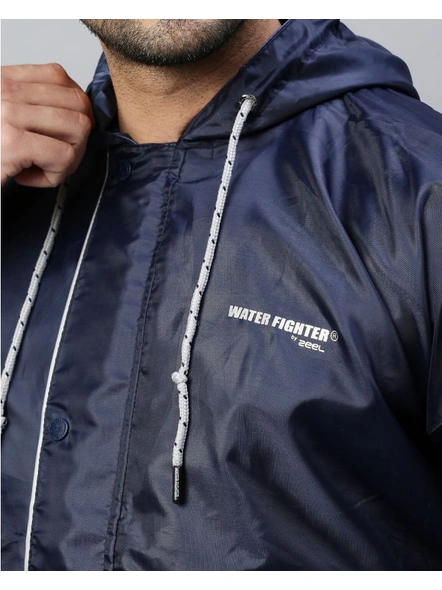 Zeel Go Trekking Rainwear Jacket-NAVY BLUE-XL-4