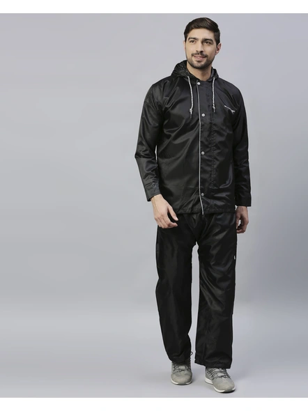 Zeel Go Trekking Rainwear Jacket-BLACK-XXL-1