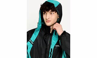 ZEEL GO HIKE BLACK & GREEN RAINWEAR - JS508