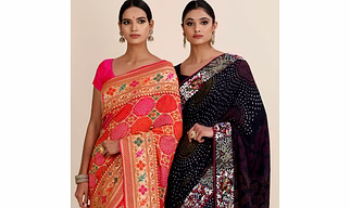 Embroidered & Woven Pure Silk, Pure Georgette, Pure Satin Sarees
