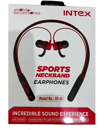 Intex Wireless Earphones BT-14 Sports Neckband-INBT14NB