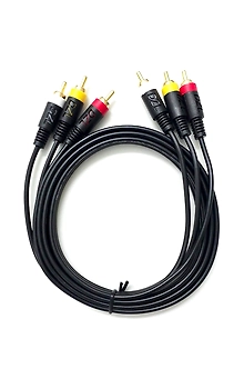 SeCro 3RCA Male to 3RCA Male Stereo Audio Cable 1.5 m