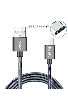Toreto Type C Cable Black - 1 Meter