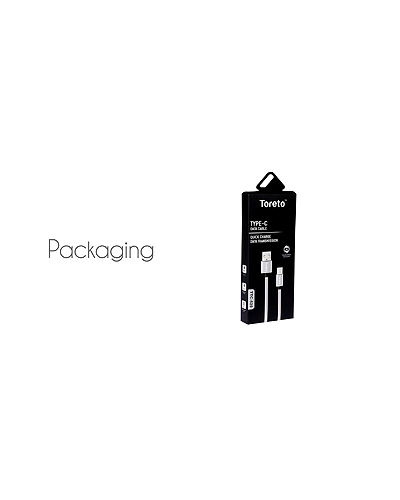 Toreto Type C Cable Black - 1 Meter-2