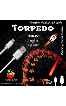 Torpedo Ultra Fast Charging ; USB Data Transfer Cable 2.4A for Smartphones (Micro USB)