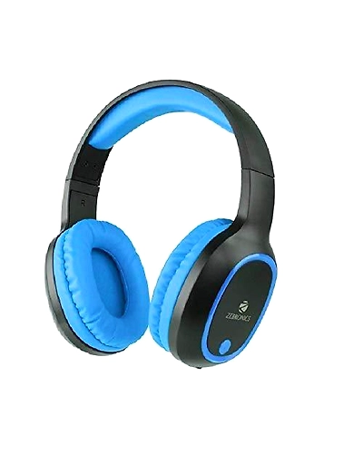 Zebronics Zeb-Thunder Bluetooth Headphone with AUX (Blue)-KK1239