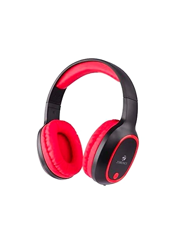 Zebronics Zeb-Thunder Bluetooth Headphone with AUX (Red)-KK1241