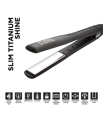 Ikonic Slim Titanium Shine Hair Straightner-KK1275