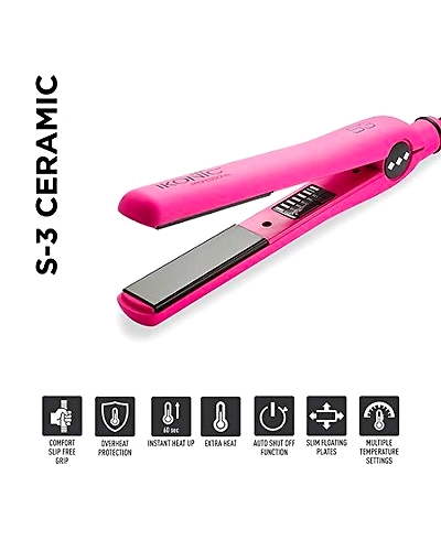 Ikonic SS3P Hair Straightner (Pink)-KK1277