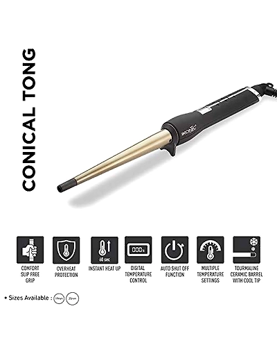 Ikonic CNT25 Conical Tong (Black)-1