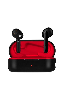 Zebronics Sound Bomb Supporting Bluetooth 5.0 TWS Earphones with Touch Control,Call Function,Voice Assistant ; Upto 18hrs Playback time with Portable Charging case(RED+Black): in: Computers ; Accessor