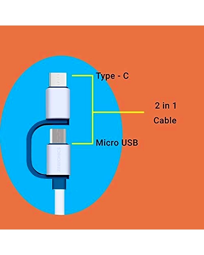 Zebronics Zeb UMCC1201 2 in 1 Cable with Type C-Zeb-UMCC1201 USB Cable-Zeb-UMCC1201 USB Cable-4.54 g-1