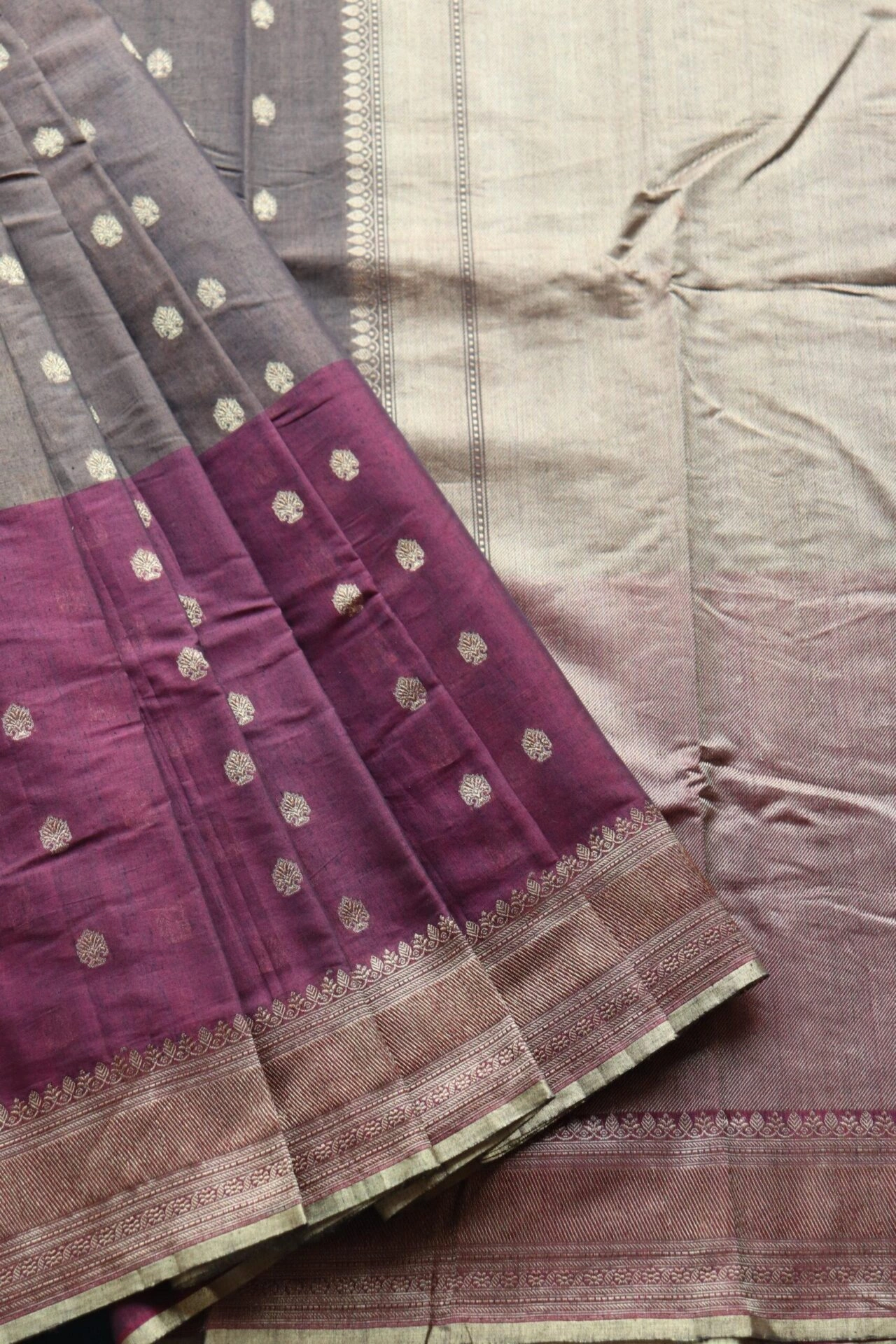 Brown Banarasi Handloom Saree (Cutwork/Phekua)-162021-00005