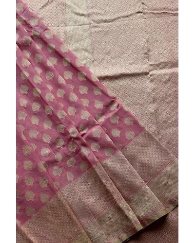 Peach Banarasi Handloom Saree (Cutwork/Phekua)-162021-00002
