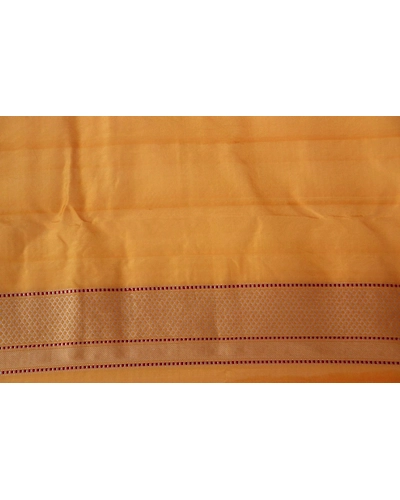 Yellow Chunri Booti Handloom Banarasi Saree-9