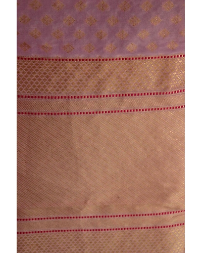 Pink Chunri Booti Cutwork Handloom Banarasi Dupatta-6