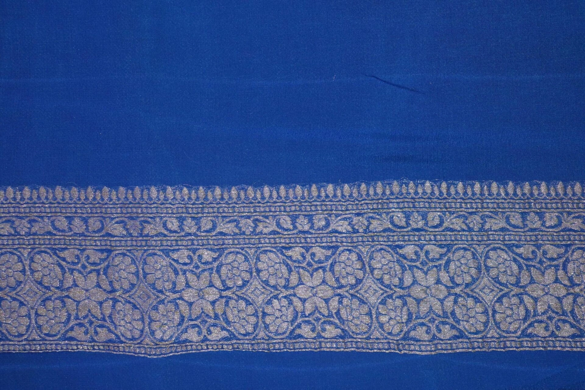 Blue Khaddi Tanchui Handloom Banarasi Saree-6