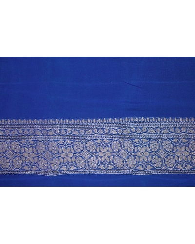 Blue Khaddi Tanchui Handloom Banarasi Saree-6