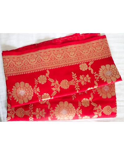 Bridal Red Jangla Handloom Banarasi Dupatta-9