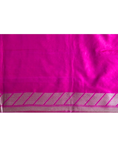 Pink Tanchui Handloom Banarasi Saree with Meena Booti-8