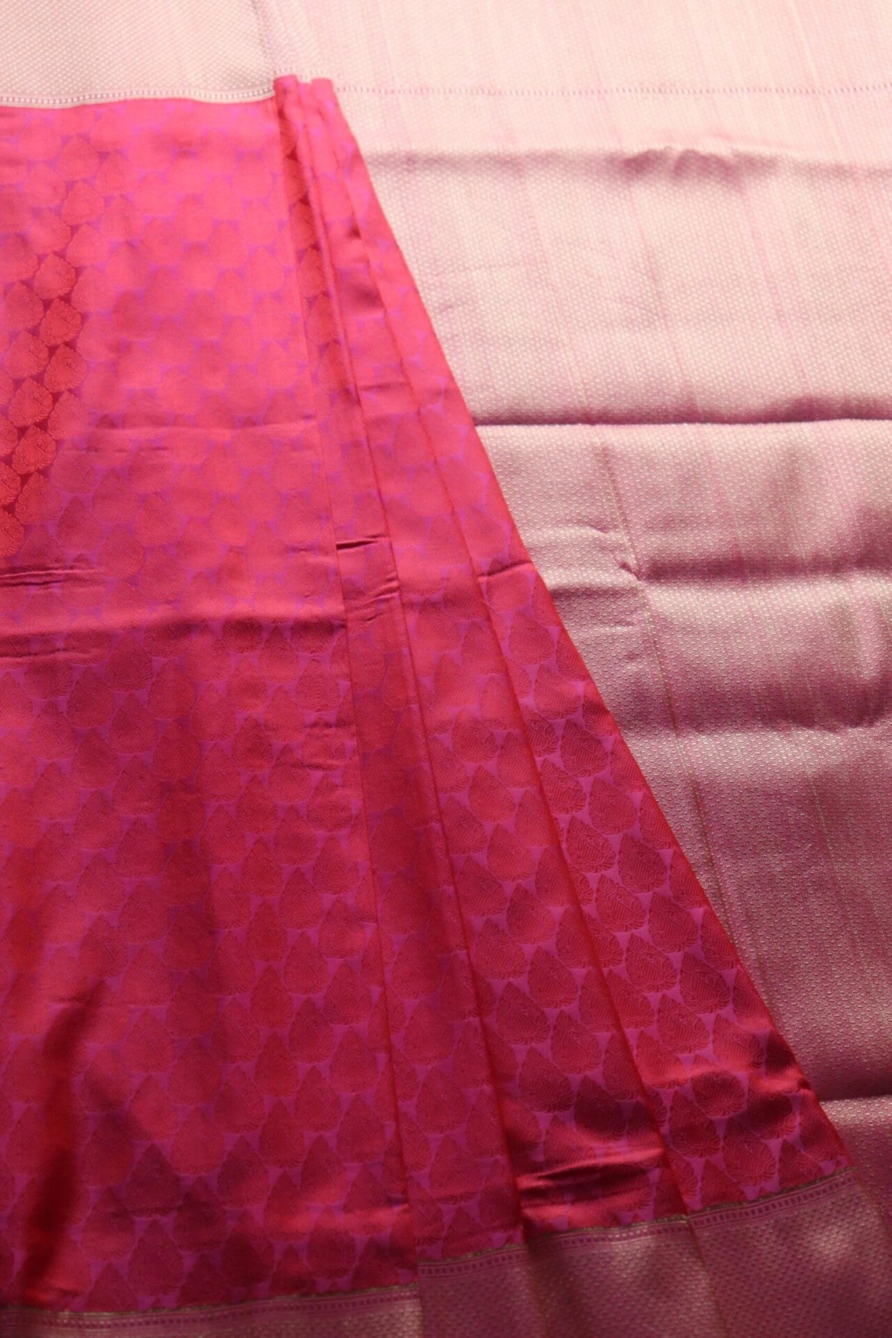 Pink Tanchui Handloom Banarasi Saree-1