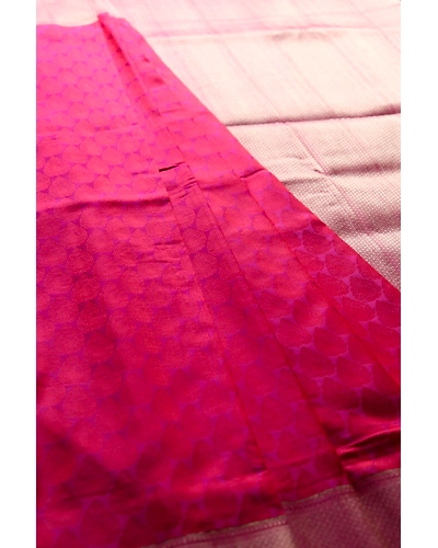 Pink Tanchui Handloom Banarasi Saree-3