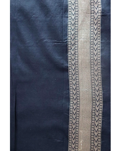 Black Leaf with Meena Boota Banarasi Saree-3