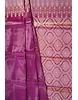 Onion Color Alfi Border Tissue Handloom Banarasi Saree