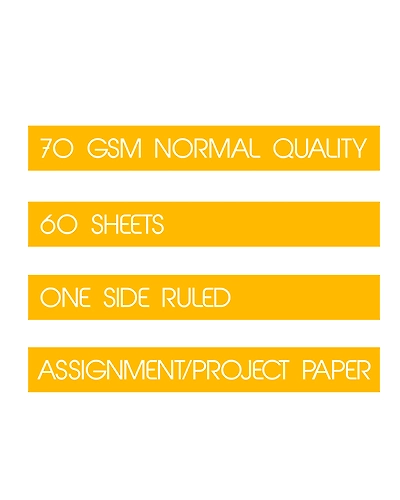 WAYTOBUY Black Border with Dove Designed Page Number 60 Sheets Assignment Paper for Students (70 GSM, 60Sheets, DVASSG)-1