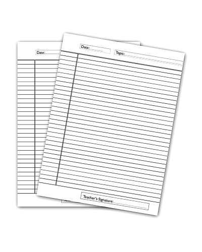 WAYTOBUY One Side Ruled with Date, Topic and Teacher Sign 30 Sheets A4 Project Paper 70 GSM Normal Quality Paper (TPDTTCHRSIGNPJ, 70 GSM, 30 Sheets)-1