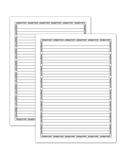 WAYTOBUY 60 Sheet Assignment Written Border with Black Ruled 70 GSM Normal Quality A4 Assignment Paper for Students (70 GSM, 60 Papers, ASSWRI001)-1