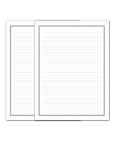 WAYTOBUY Oval Lock Design Black Thin One Side Ruled Assignment / Project Paper / Other Work Paper 60 Sheets 70 GSM For Students (Sheets: 60, GSM: 70, OVLRLD2021)-1