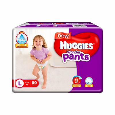 huggies wonder pants - large: 60 u