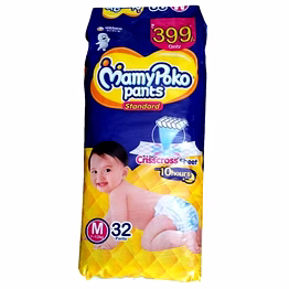 mamy poko standard diaper pants - medium: 32 u