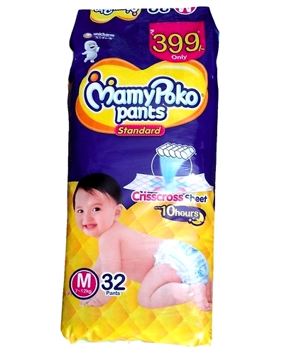 Mamy Poko Standard Diaper Pants - Medium: 32 U-25