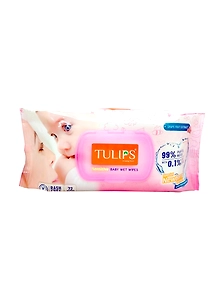 Tulips Baby Wet Wipes- 72 Wipes