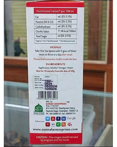 apple cider vinegar 250ML-1