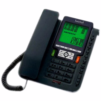 beetel m71 corded landline phone black